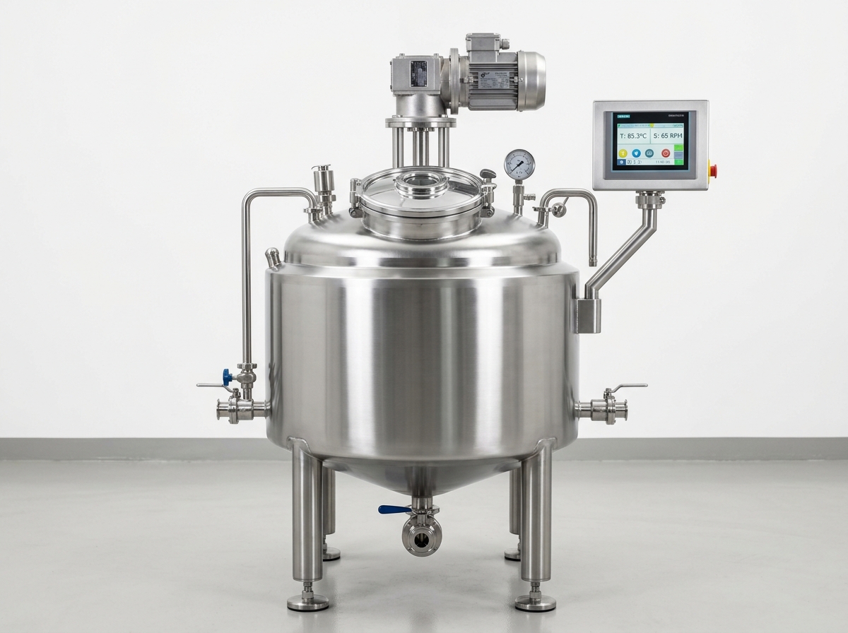 Eraktek 200L Mikserli Proses Kazanı 3 Cidarlı Paslanmaz