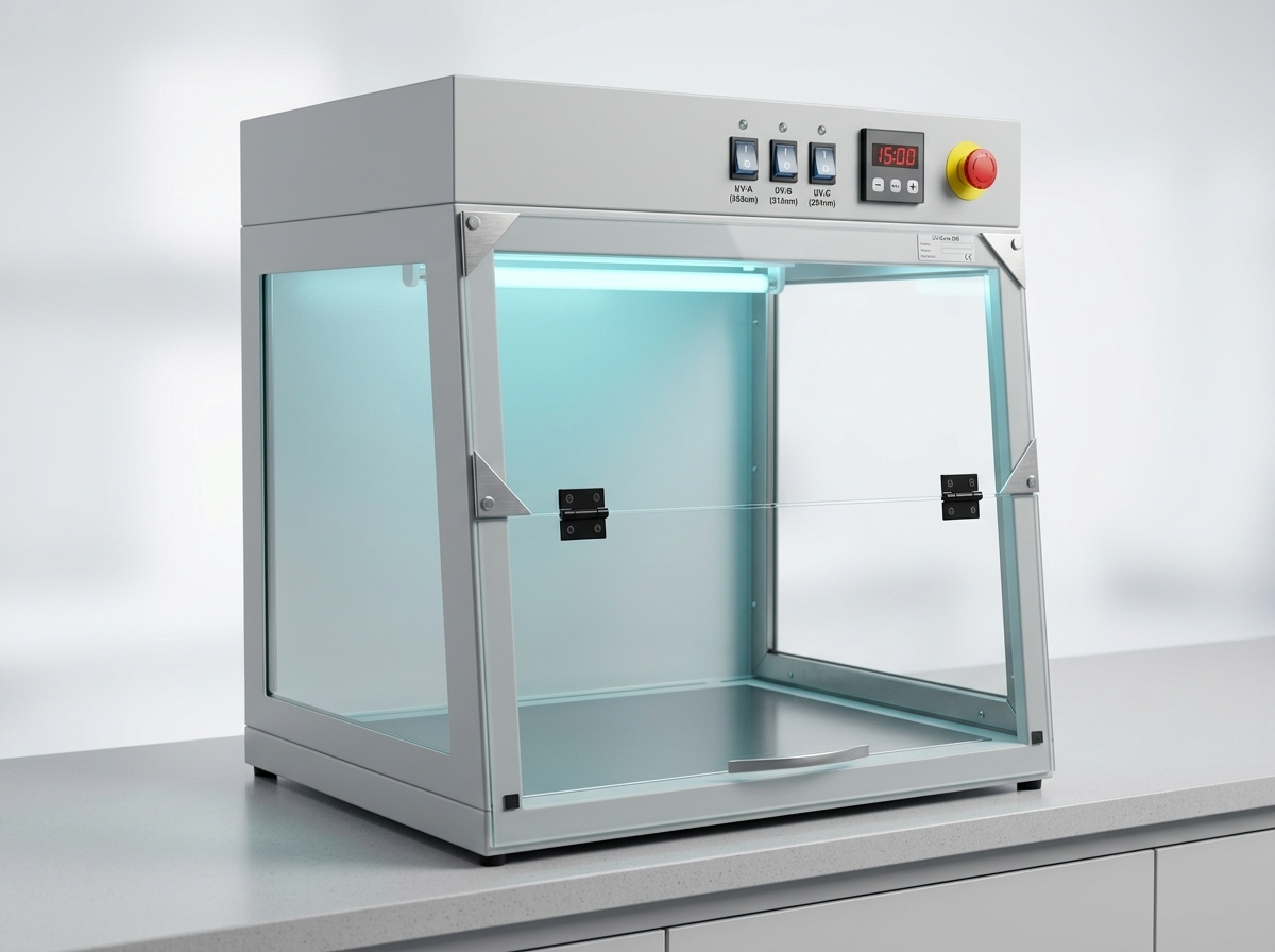 Eraktek UV Işın Kabini 366nm UV-A 18W 312nm UV-B 20W 254nm UV-C 18W 90x60x100cm